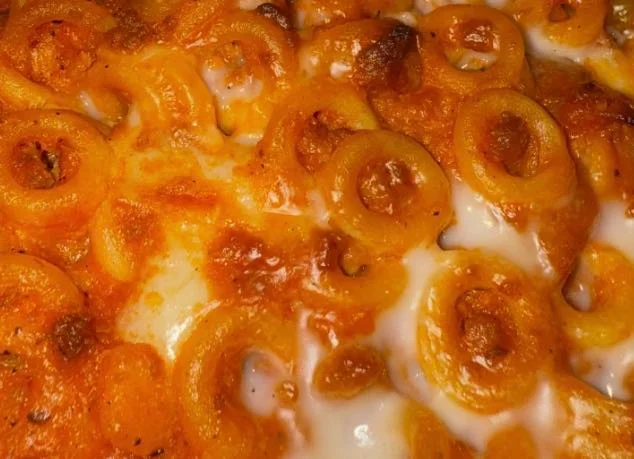 Traditional baked Sicilian anelletti pasta from Palermo