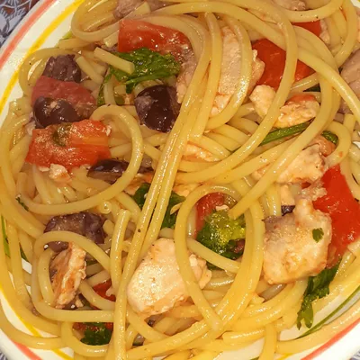 Bucatini with Swordfish Tomato Sauce - A Taste of Sicilian Summer