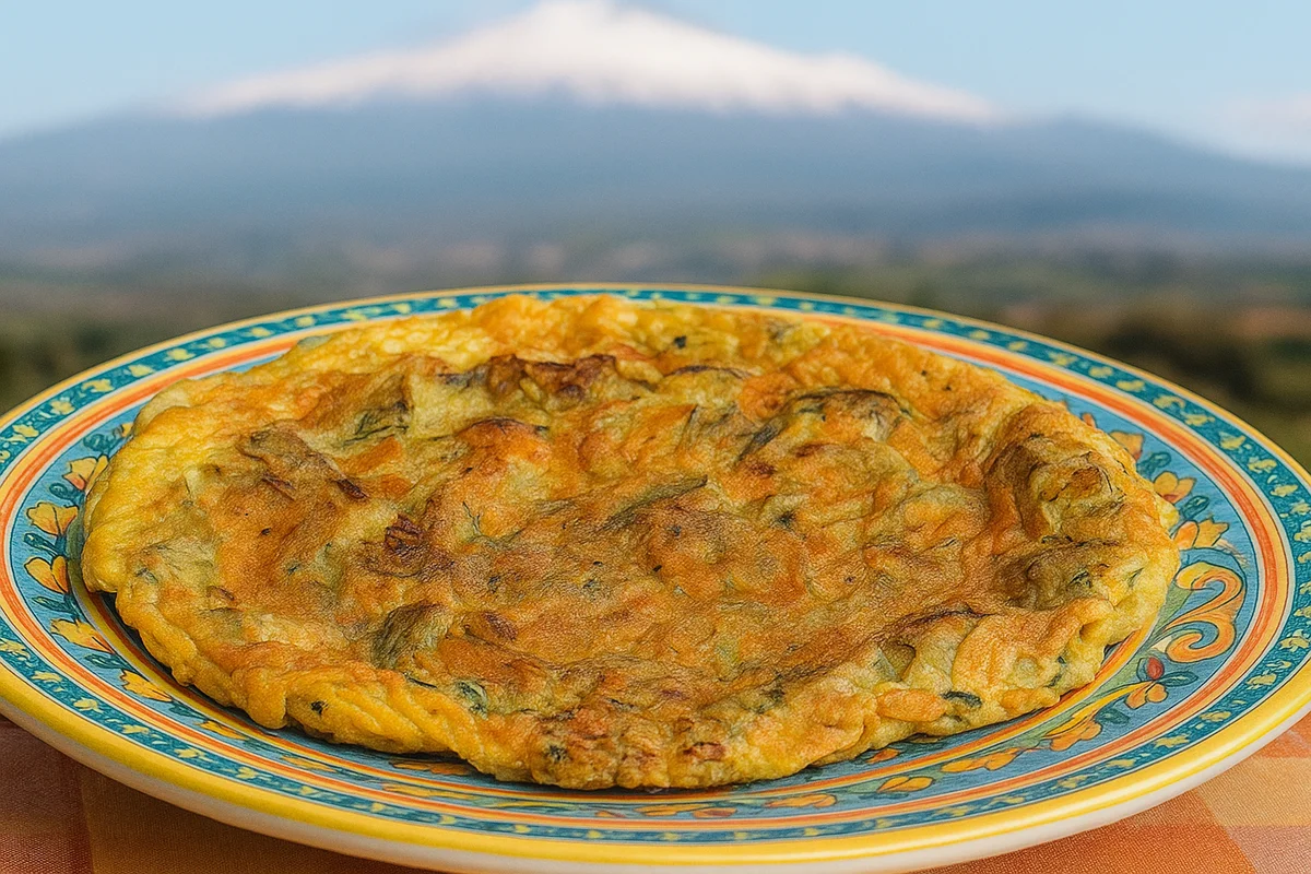Frittata con carciofi siciliani