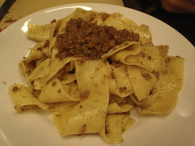 Pappardelle al sugo di coniglio