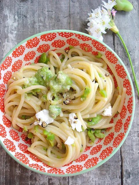 Pasta fave e ricotta