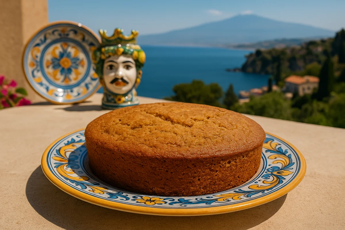 Soft, golden hazelnut cake